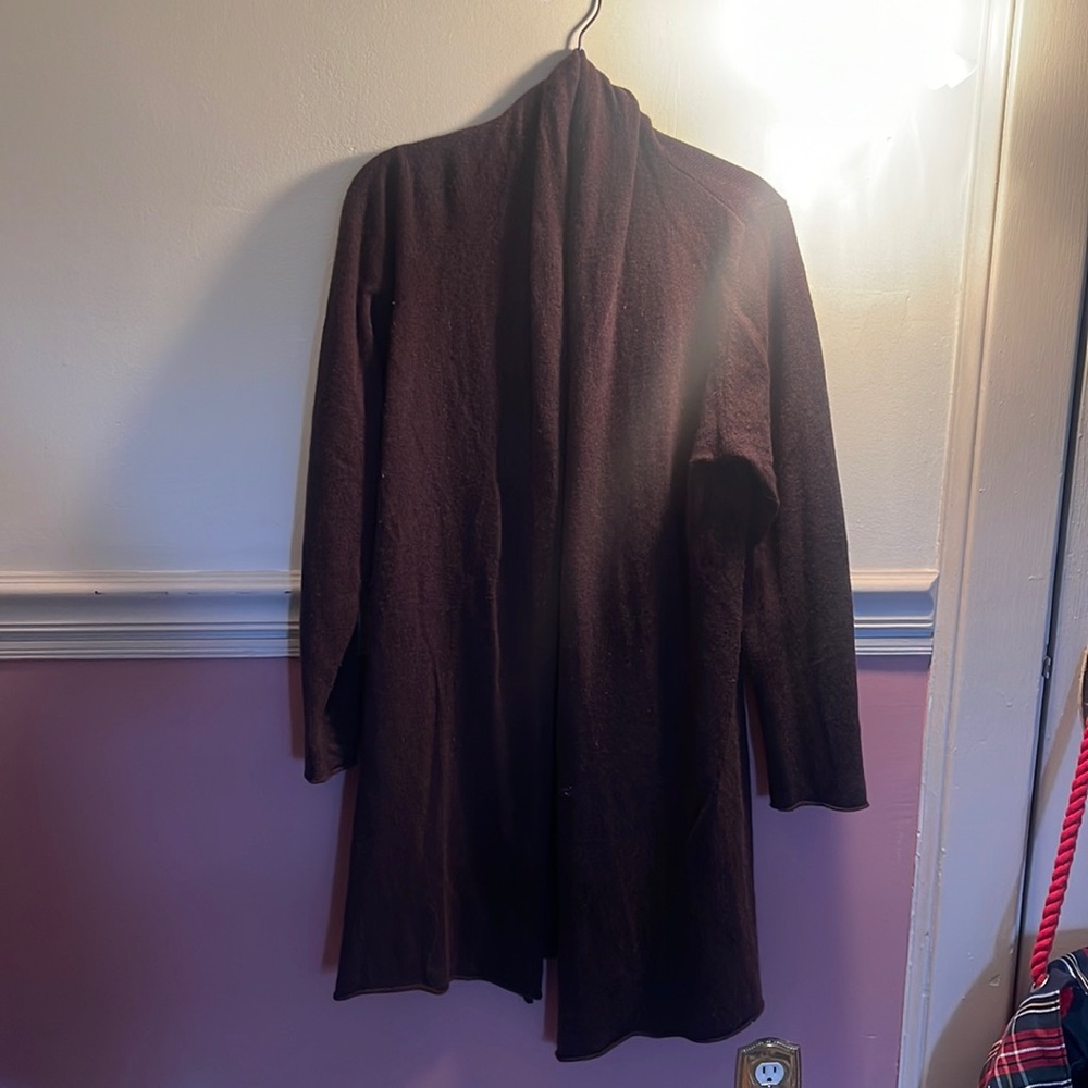 Tyler Boe cashmere long cardigan brown L